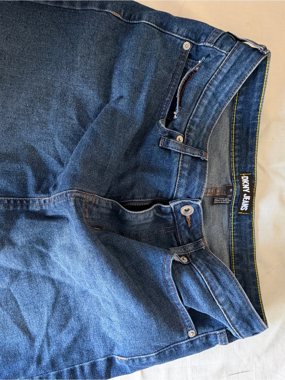 DKNY Blue Denim Mini Skirt